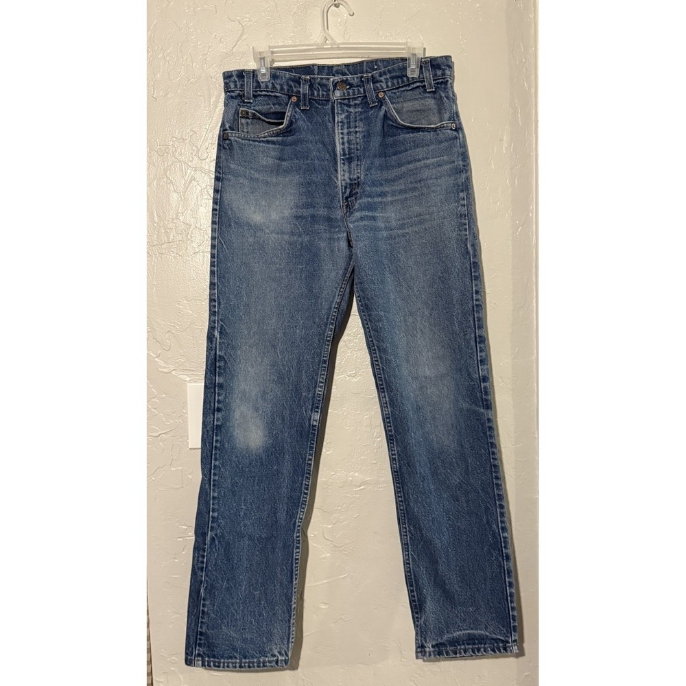 Vintage 80s 34x33 Levi's 501 Orange Tab 29397-005 Dark Wash Denim Jeans USA